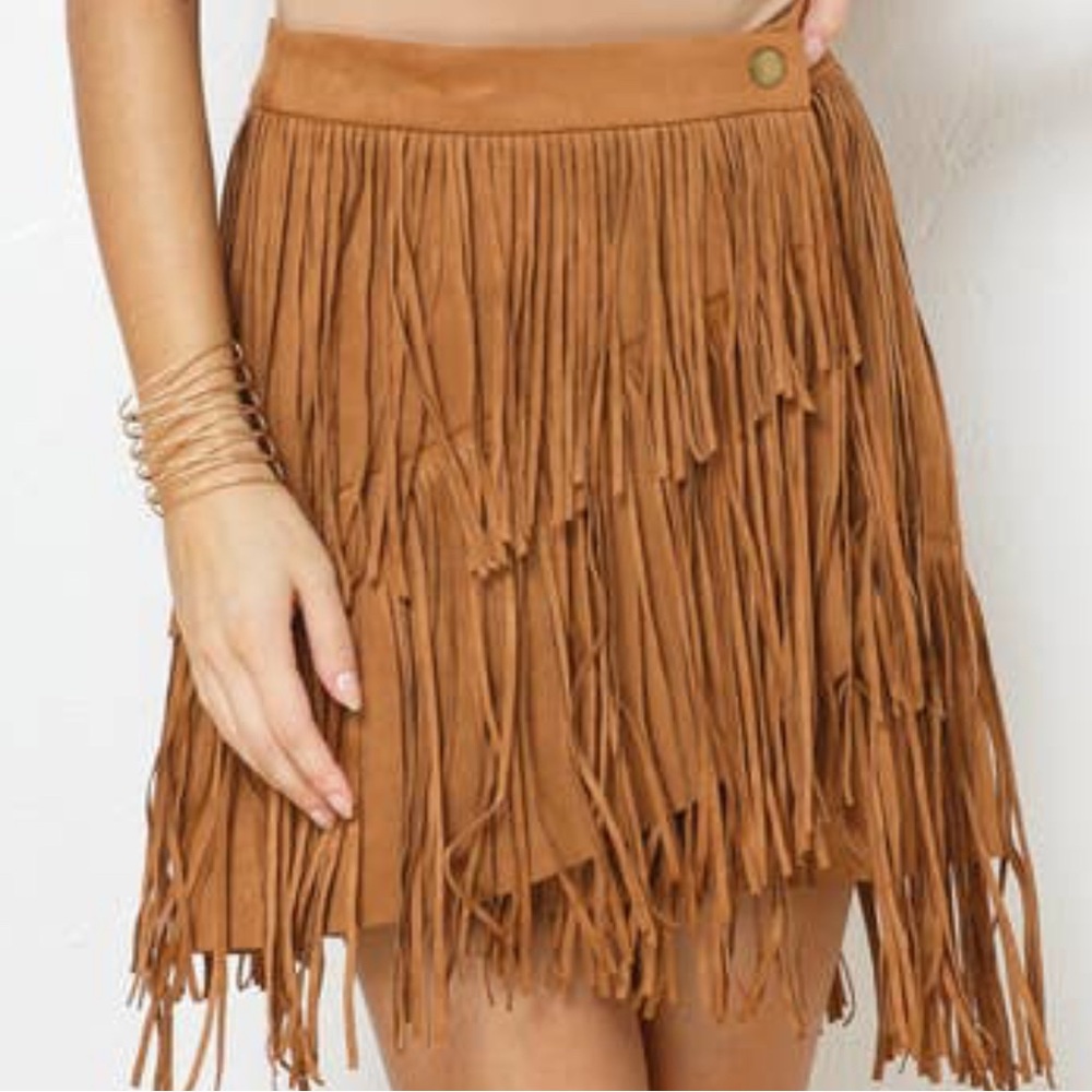 Blueb wrap skirt